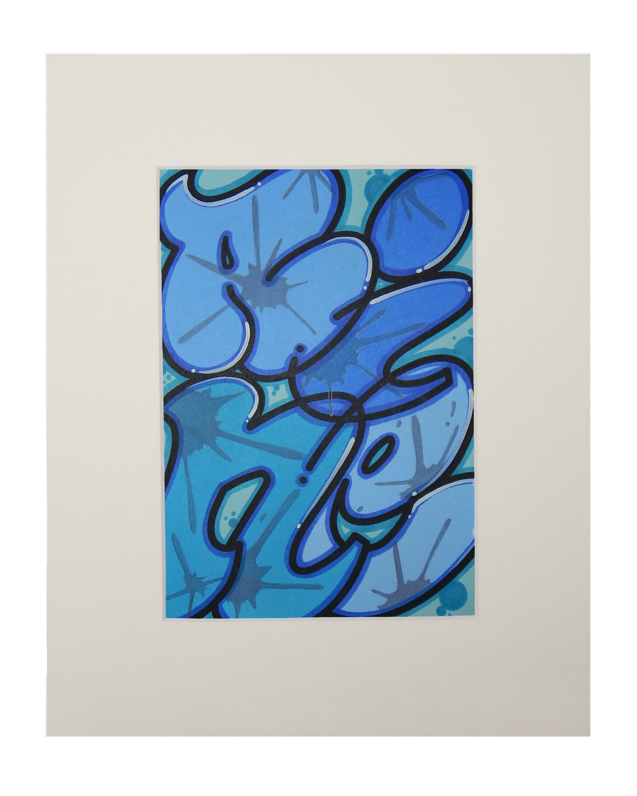 8"x10" BLUE CRUSH BUBBLES SERIES